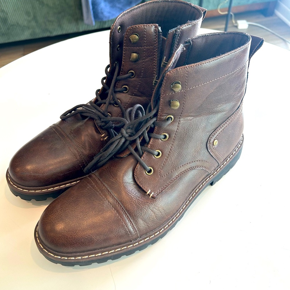 Sonoma leather boots size 11 (used once) $25
